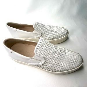 J/Slides Halsey Leather Platform Sneakers Size 8M